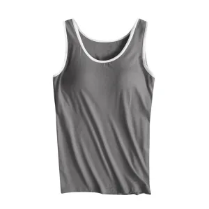 Deals of the Day Clearance Prime Sale, Bra Tank Tops For Women With Support, Womens Tank Tops with Built in Bras Soft Sleeveless Tank Tops Solid Scoop Neck Shirts Basic Workout Top Undershirt Tee