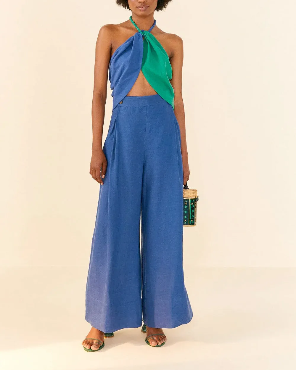 Deep Blue High Waisted Pants