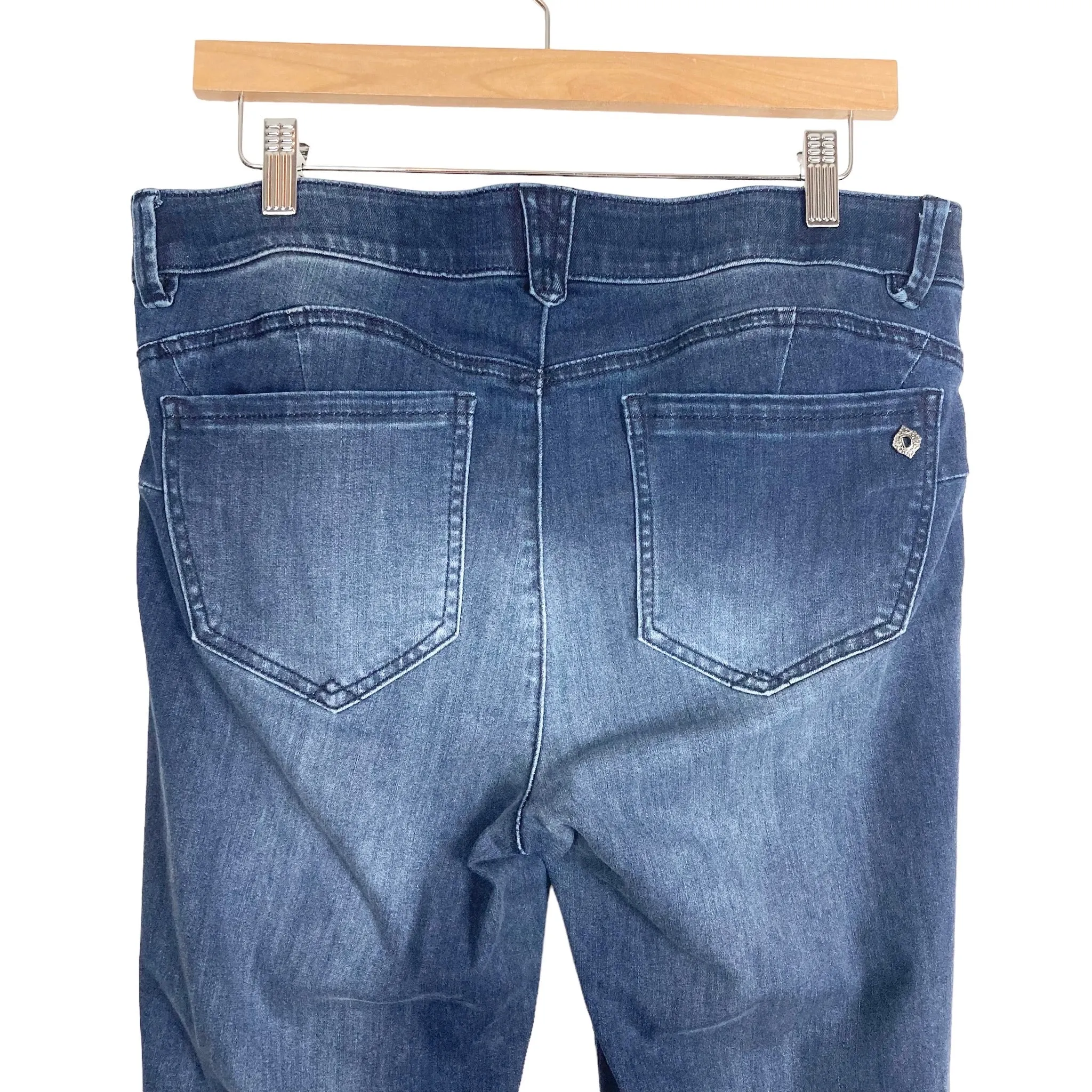 Democracy Dark Wash Distressed Jeans- Size 12 (Inseam 28")