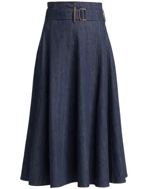 Denim Circle Skirt