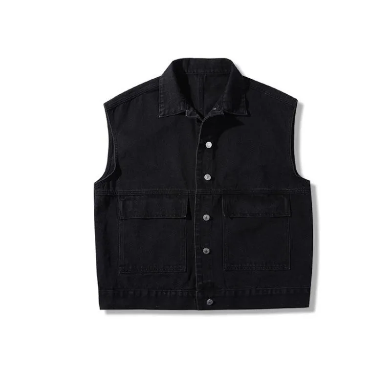 Denim Vest Women Short Korean Sleeveless Outdoor Tank Top Outerwear