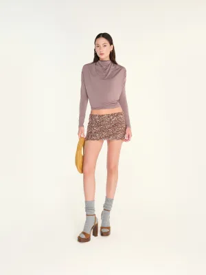 DESNI - Sequined mini skirt