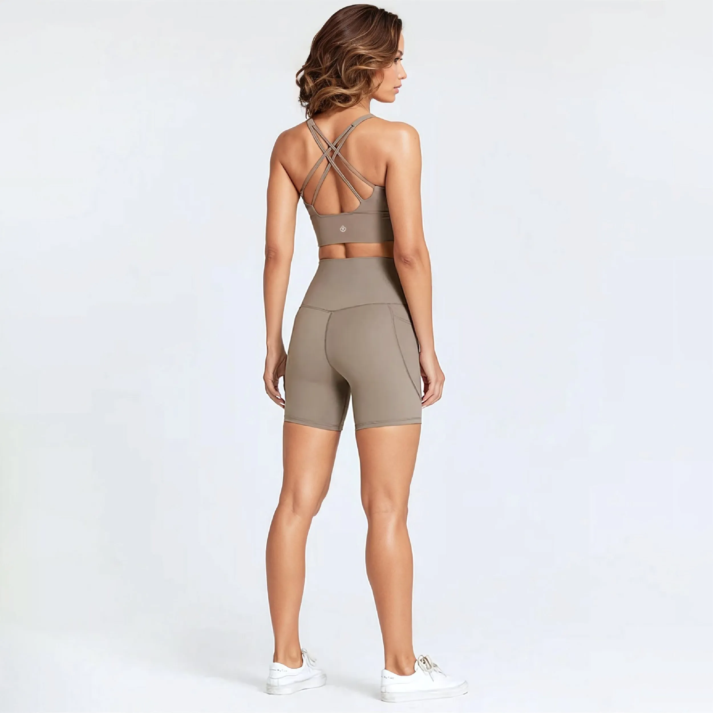 Double Cross-Back Strap Yoga Top