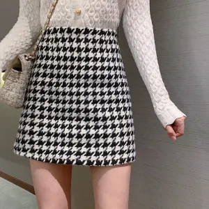 DressBetty - Women's Fashion Plaid High Waist Skirts