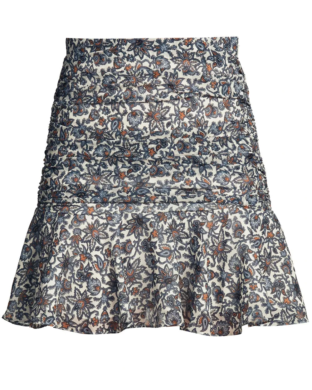 Ecru Floral Taras Mini Skirt