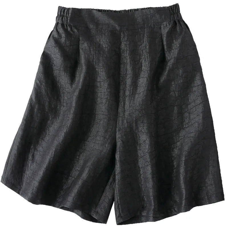 Elastic Waist Real Mulberry Silk Shorts