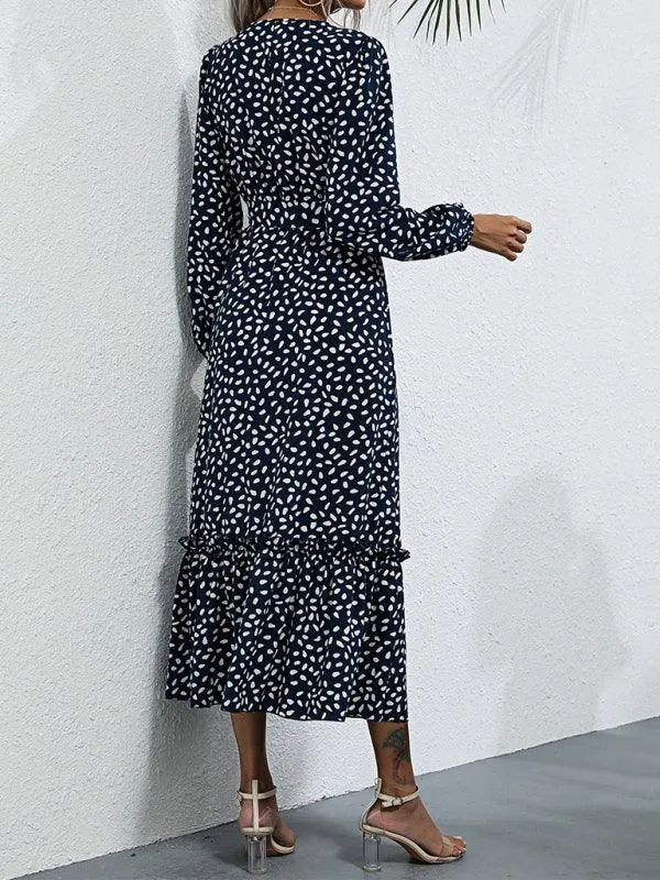 Elegant Black Polka Dot Dress for Women - A Timeless Wardrobe Staple