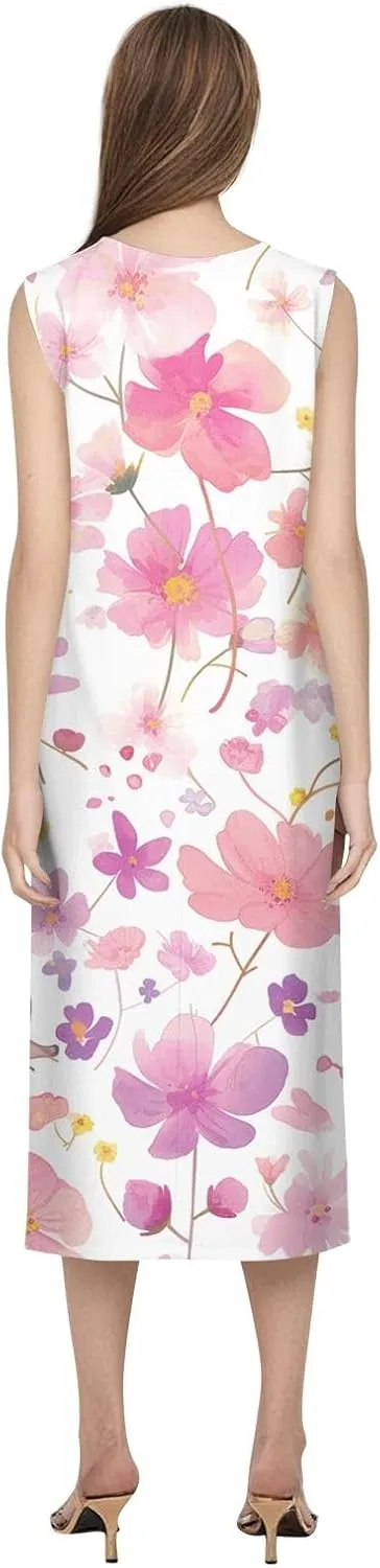 Elegant Dresses for Women Formal Midi Party Casual Summer Casual Dresses with Pockets Boho Tea Party Cute Summer Outfits