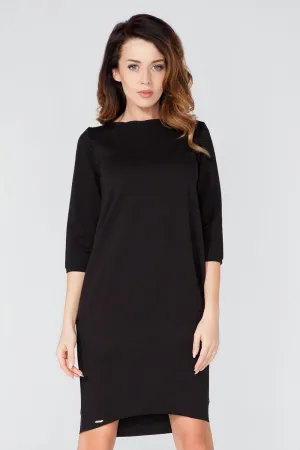 Elegant Knitted Tuba Cut Dress with Convenient Pockets - Stylish Daywear by Tessita 51747