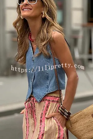 Emerson Button Down Denim Vest