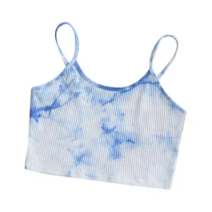 Europe Strap Popular Sleeveless Tops Outdoor Knitted Camisole Women Summer Camisole