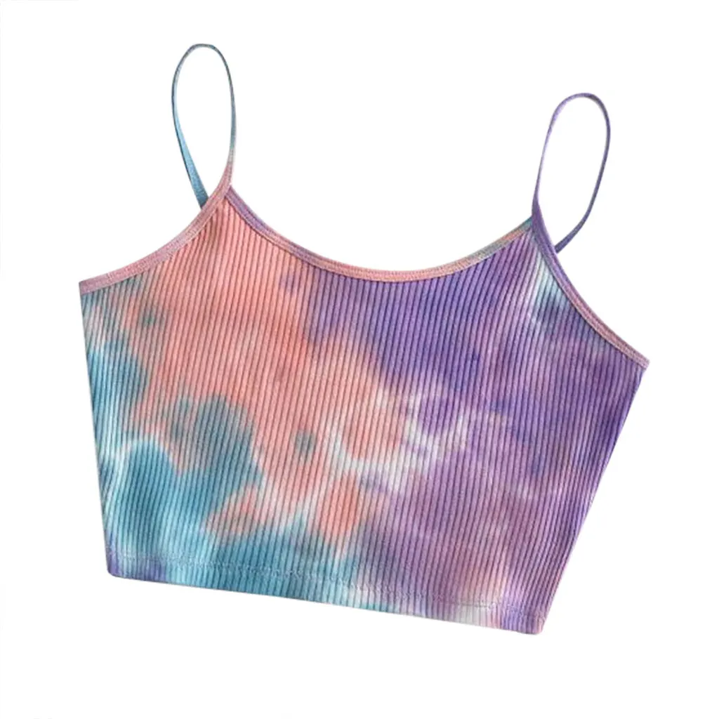 Europe Strap Popular Sleeveless Tops Outdoor Knitted Camisole Women Summer Camisole