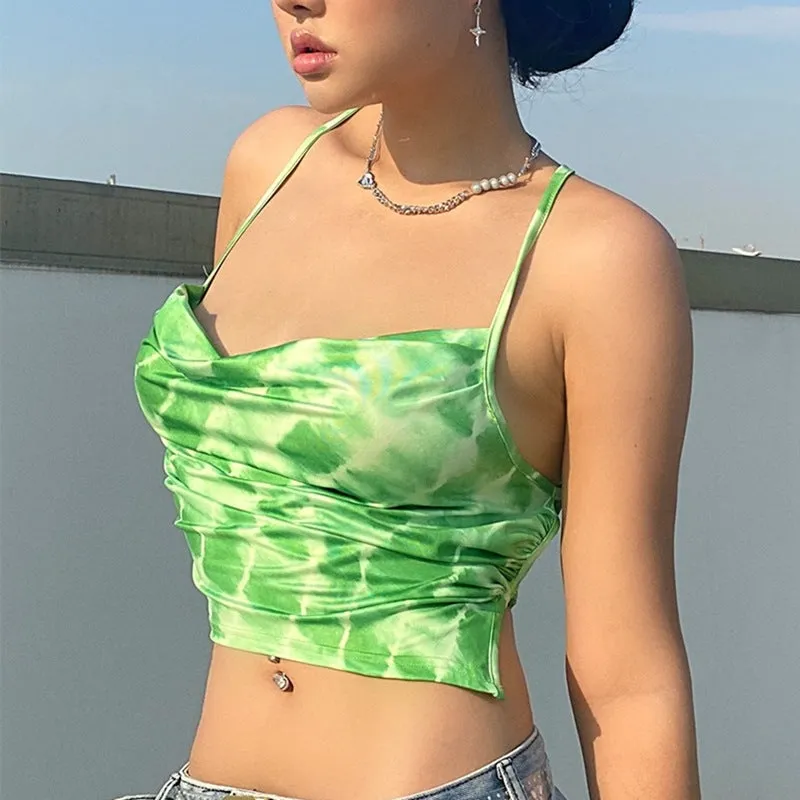 Europe Summer Popular Dye Tube Bare Back Camisole Women Camisole