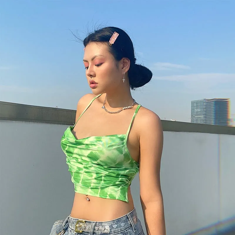 Europe Summer Popular Dye Tube Bare Back Camisole Women Camisole