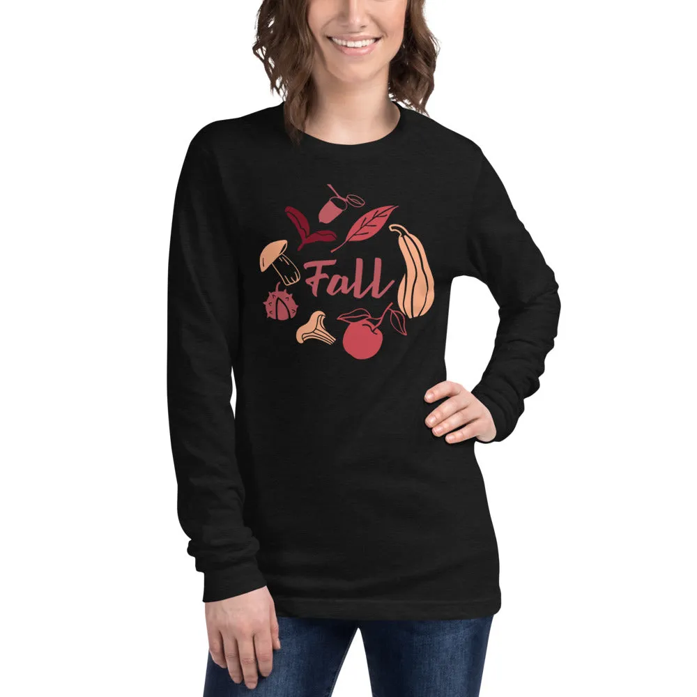 Fall Design Unisex Long Sleeve Tee