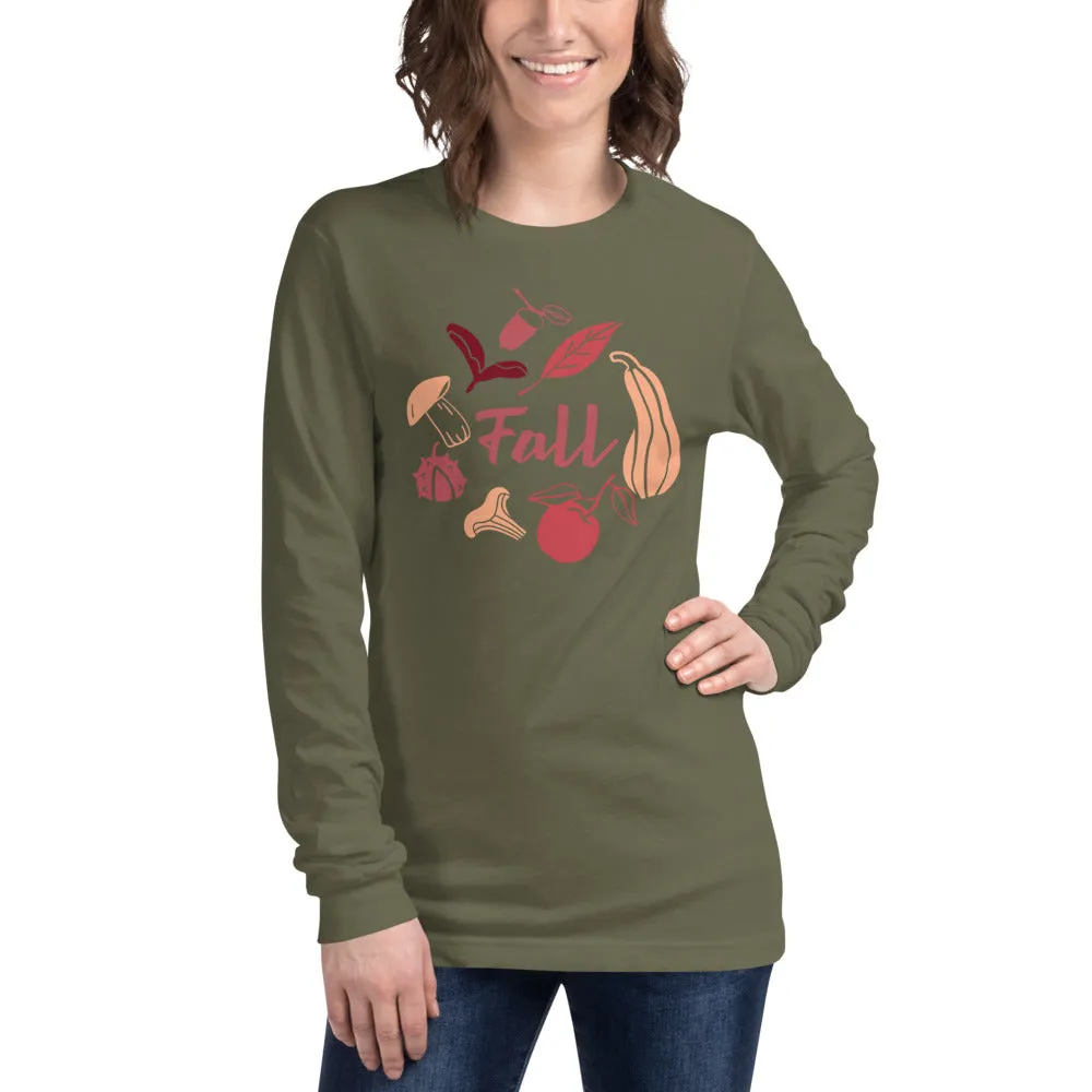 Fall Design Unisex Long Sleeve Tee
