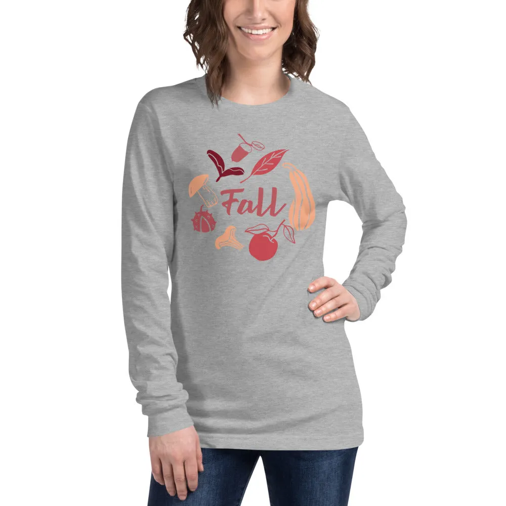 Fall Design Unisex Long Sleeve Tee