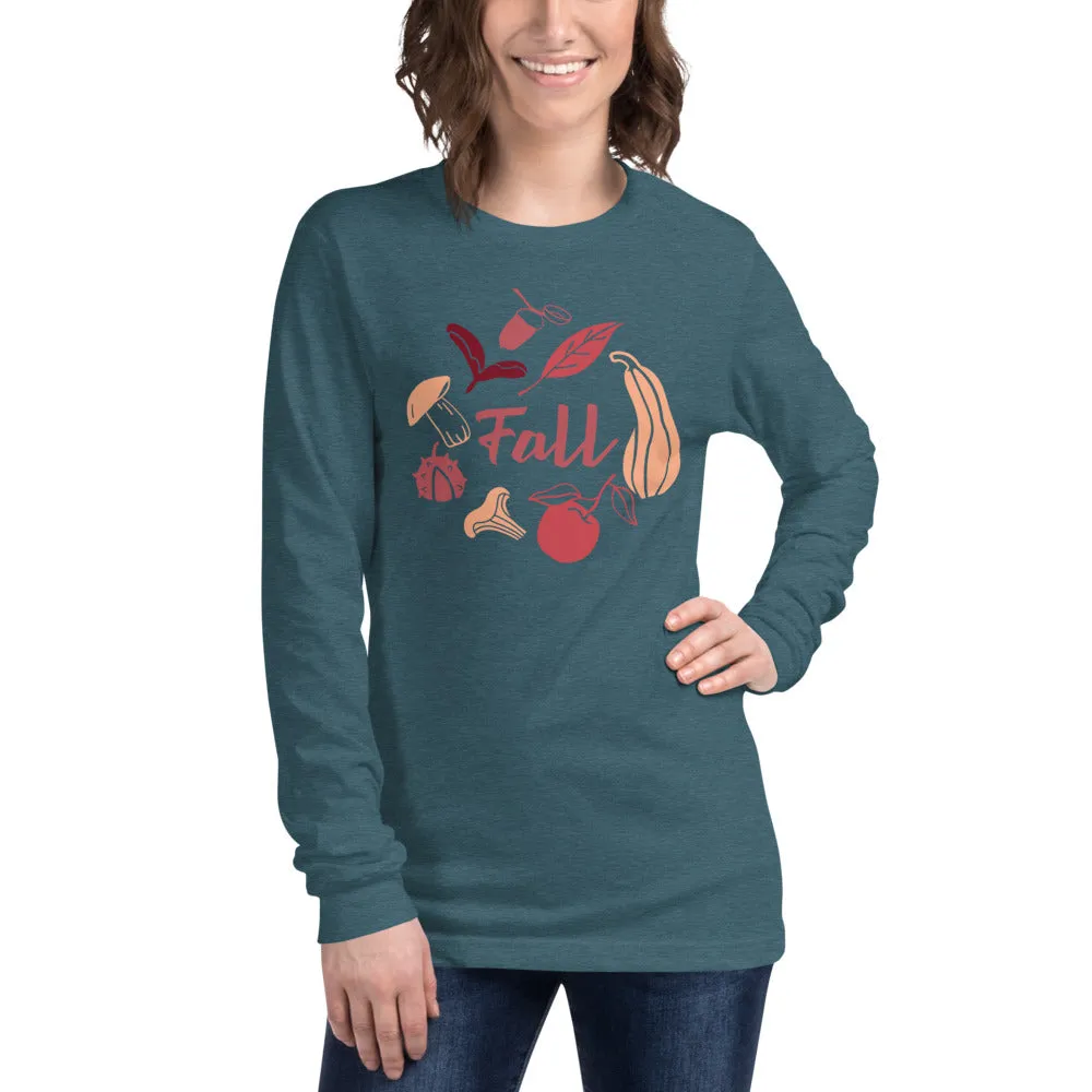Fall Design Unisex Long Sleeve Tee