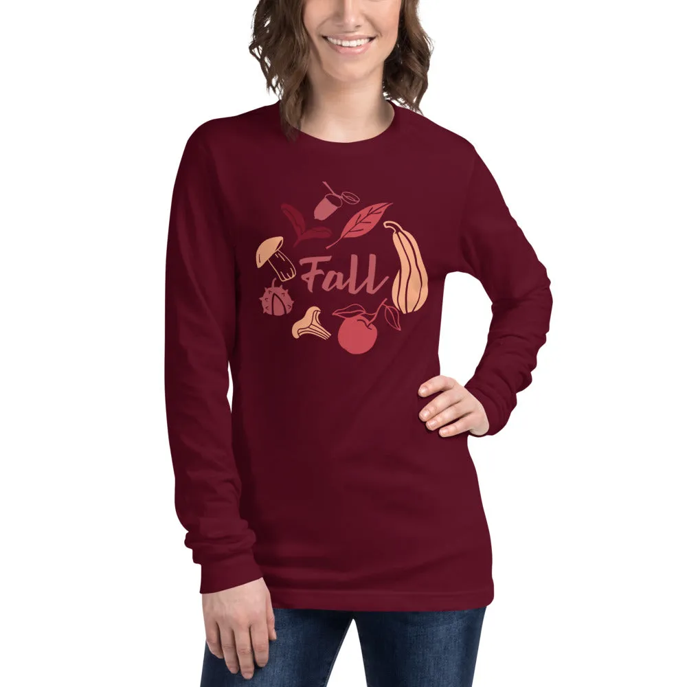 Fall Design Unisex Long Sleeve Tee