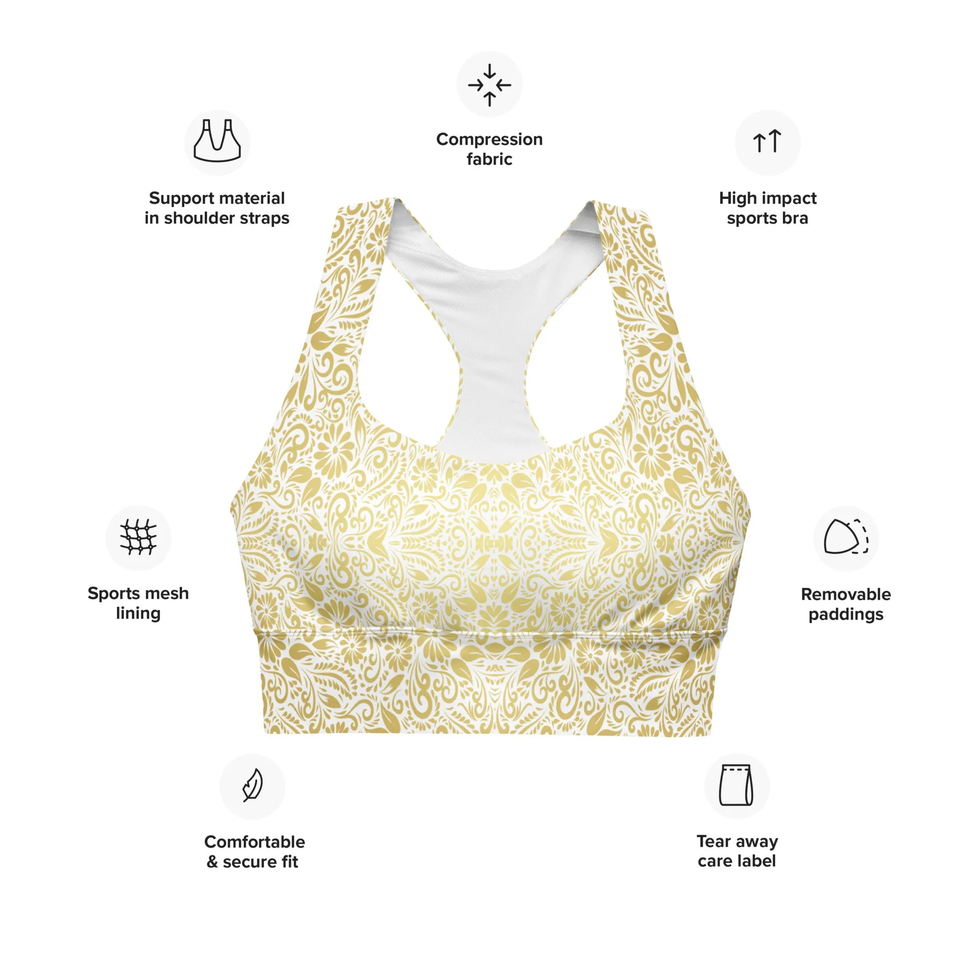 Fashionable Yoga Sports Bra, lioness-love