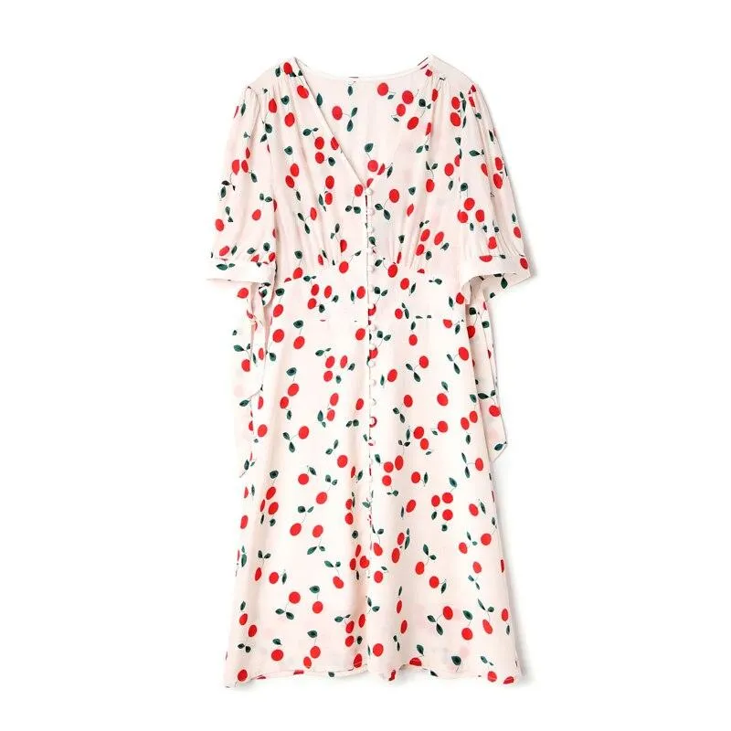 FashionSierra - 100% Silk Women's Runway Summer Dresses