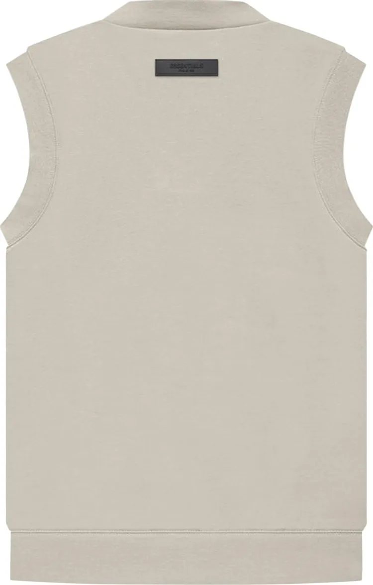 Fear of God Essentials V Neck Vest 'Smoke', gray