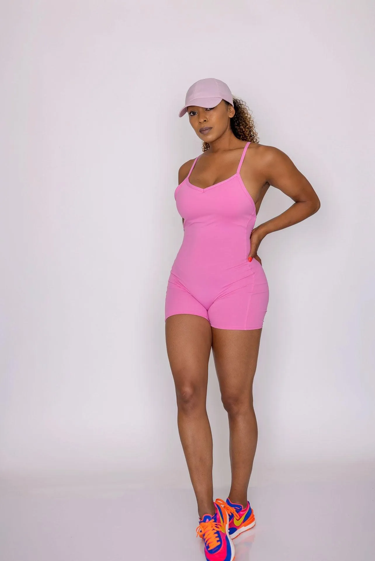 Fever Jumpsuit Shorts (PINK)