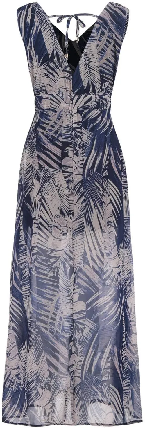 Floral Maxi Dresses for Women 2025 Summer Dresses Sleeveless Flowy Boho Maxi Dress Casual Long Sundress Beach Dress