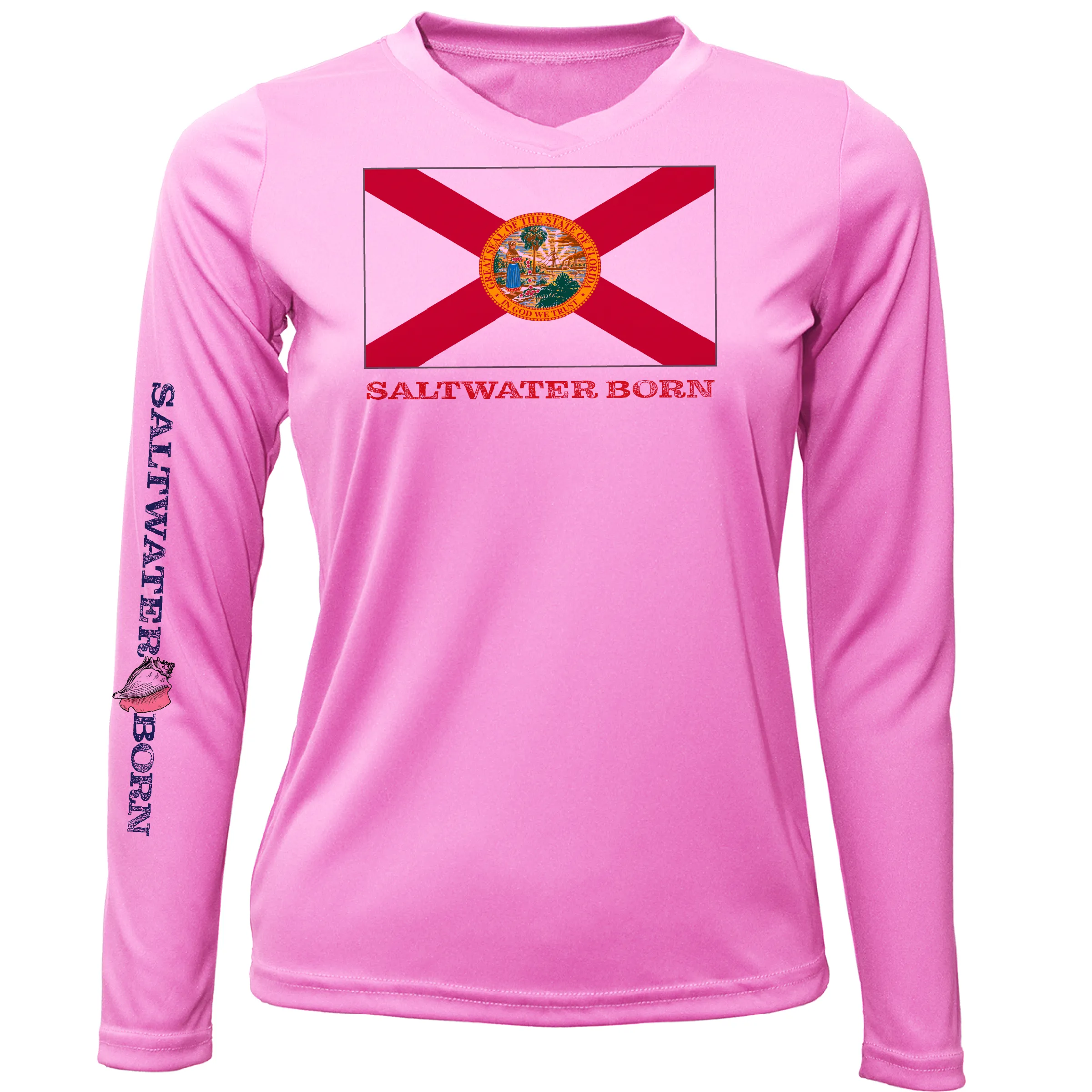 Florida Flag Long Sleeve UPF 50  Dry-Fit Shirt