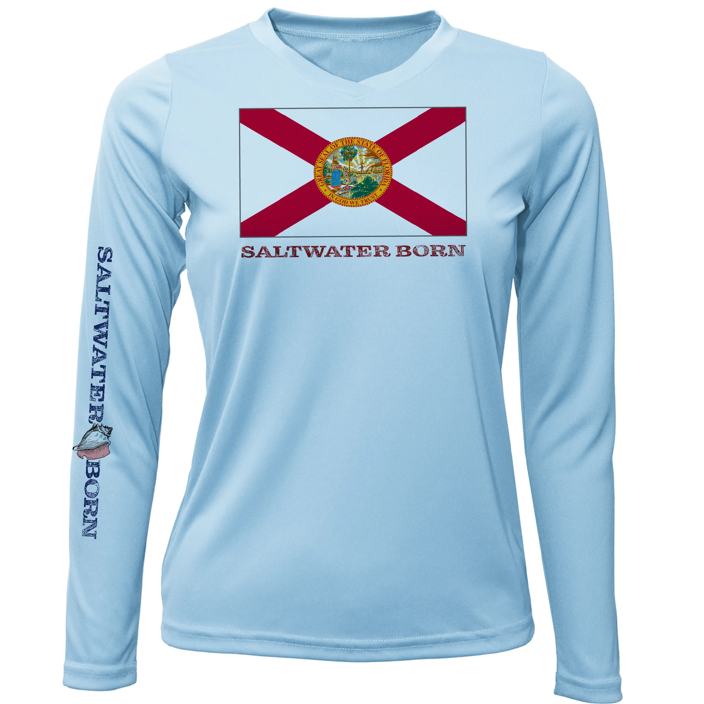 Florida Flag Long Sleeve UPF 50  Dry-Fit Shirt