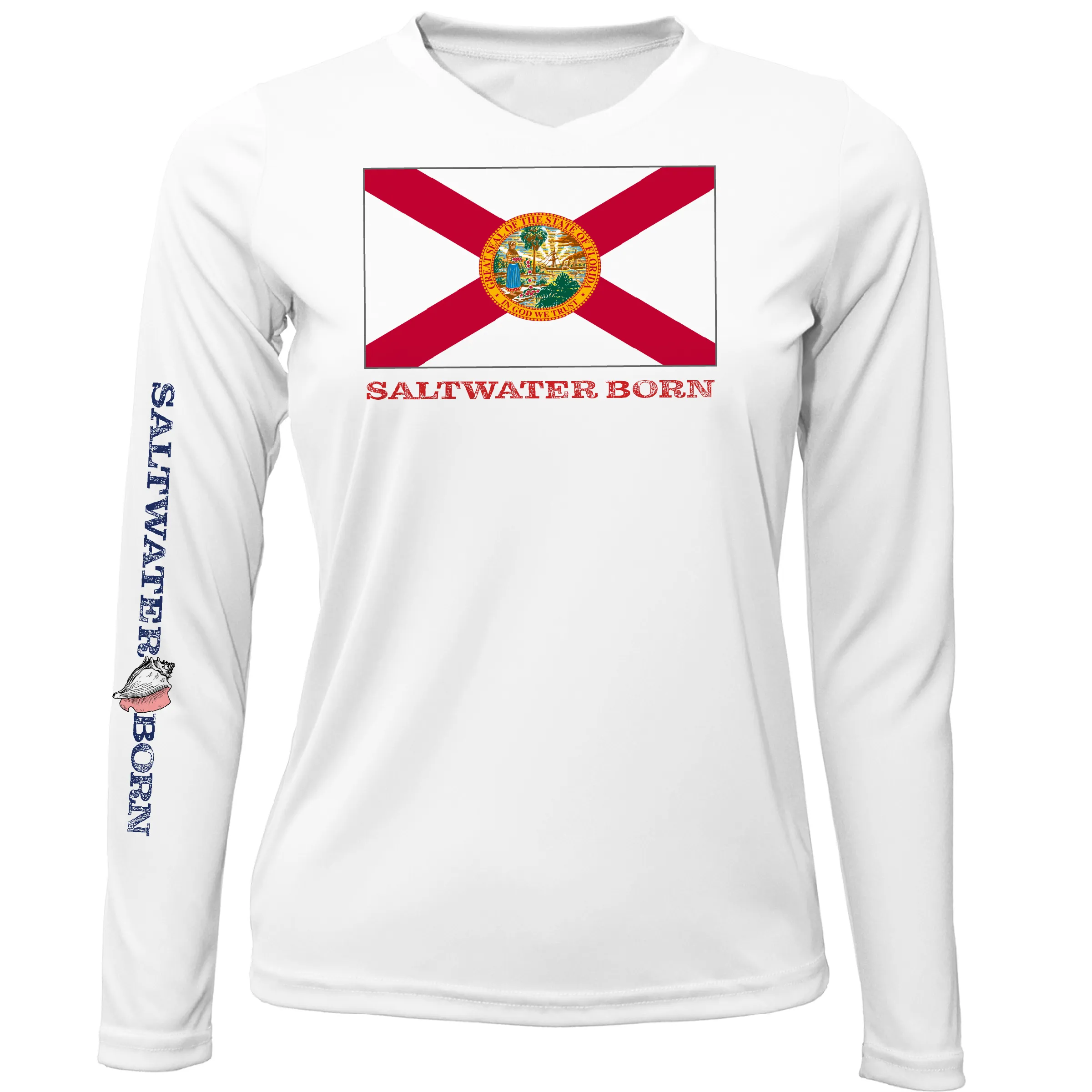 Florida Flag Long Sleeve UPF 50  Dry-Fit Shirt