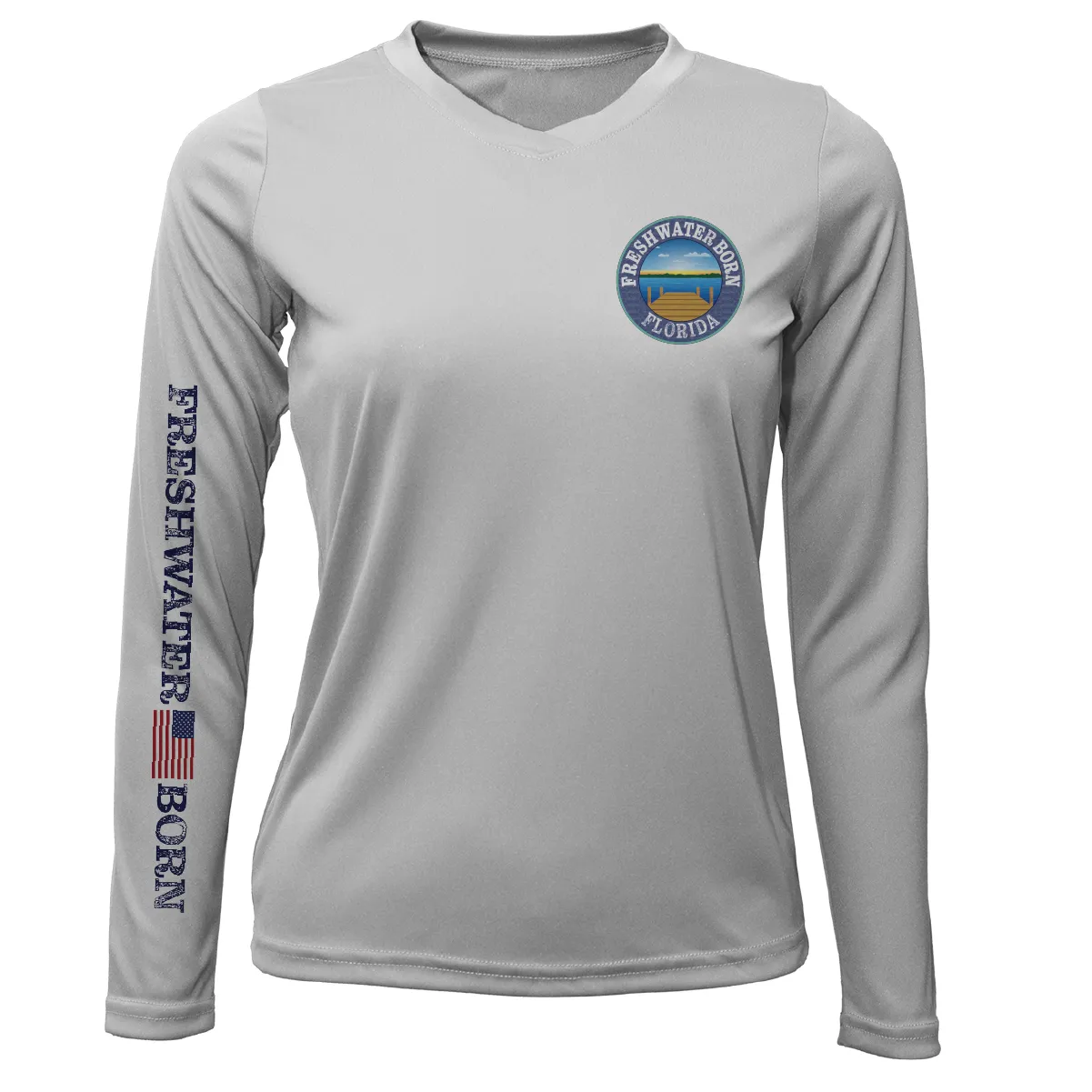 Florida Freshwater Born "All For Rum and Rum For All" Women's Long Sleeve UPF 50  Dry-Fit Shirt