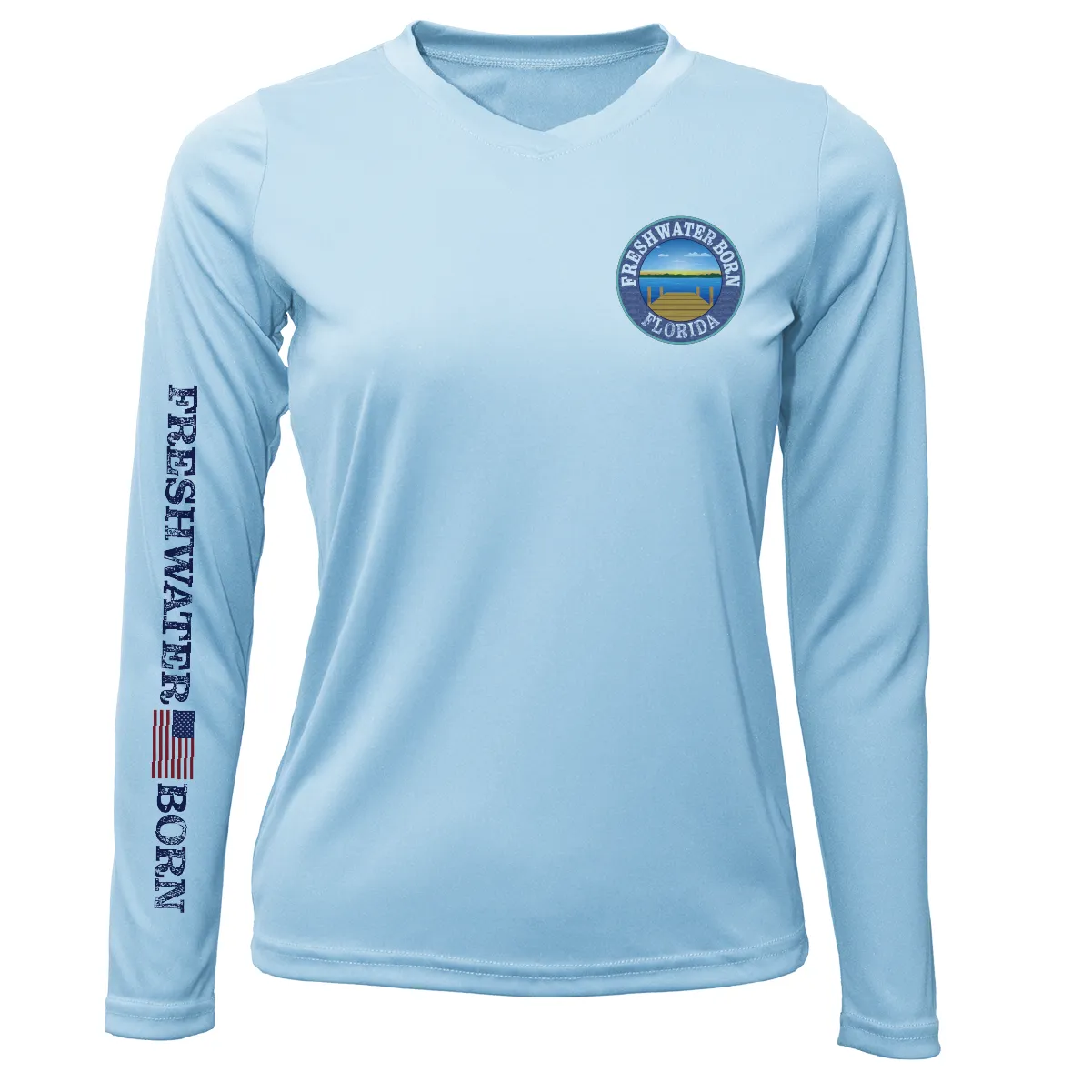 Florida Freshwater Born "All For Rum and Rum For All" Women's Long Sleeve UPF 50  Dry-Fit Shirt