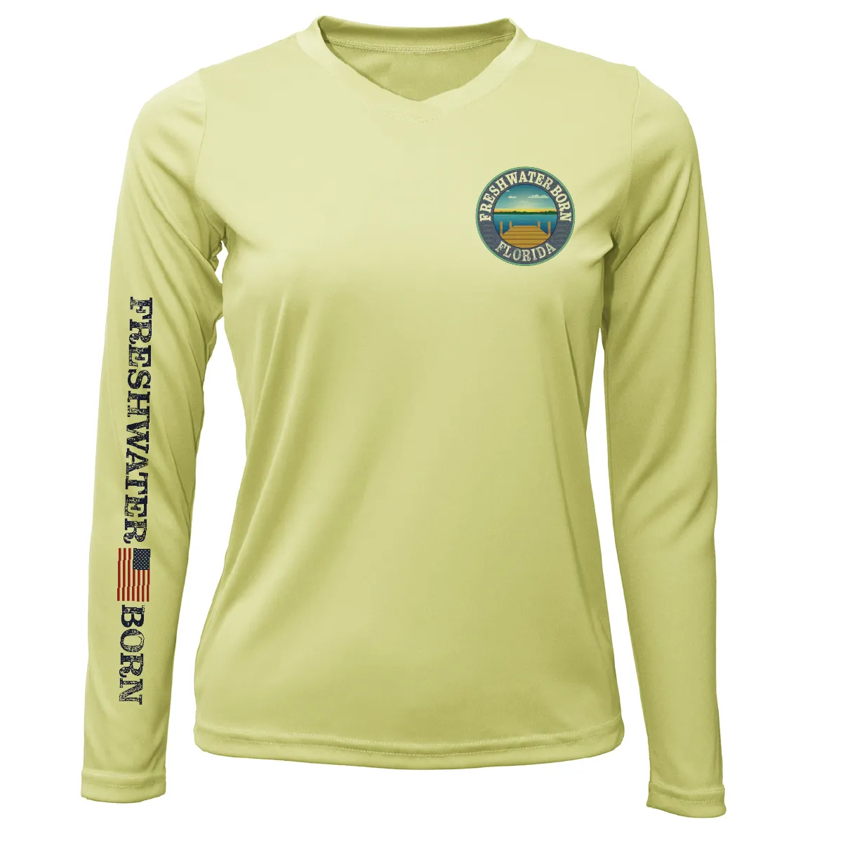 Florida Freshwater Born "All For Rum and Rum For All" Women's Long Sleeve UPF 50  Dry-Fit Shirt