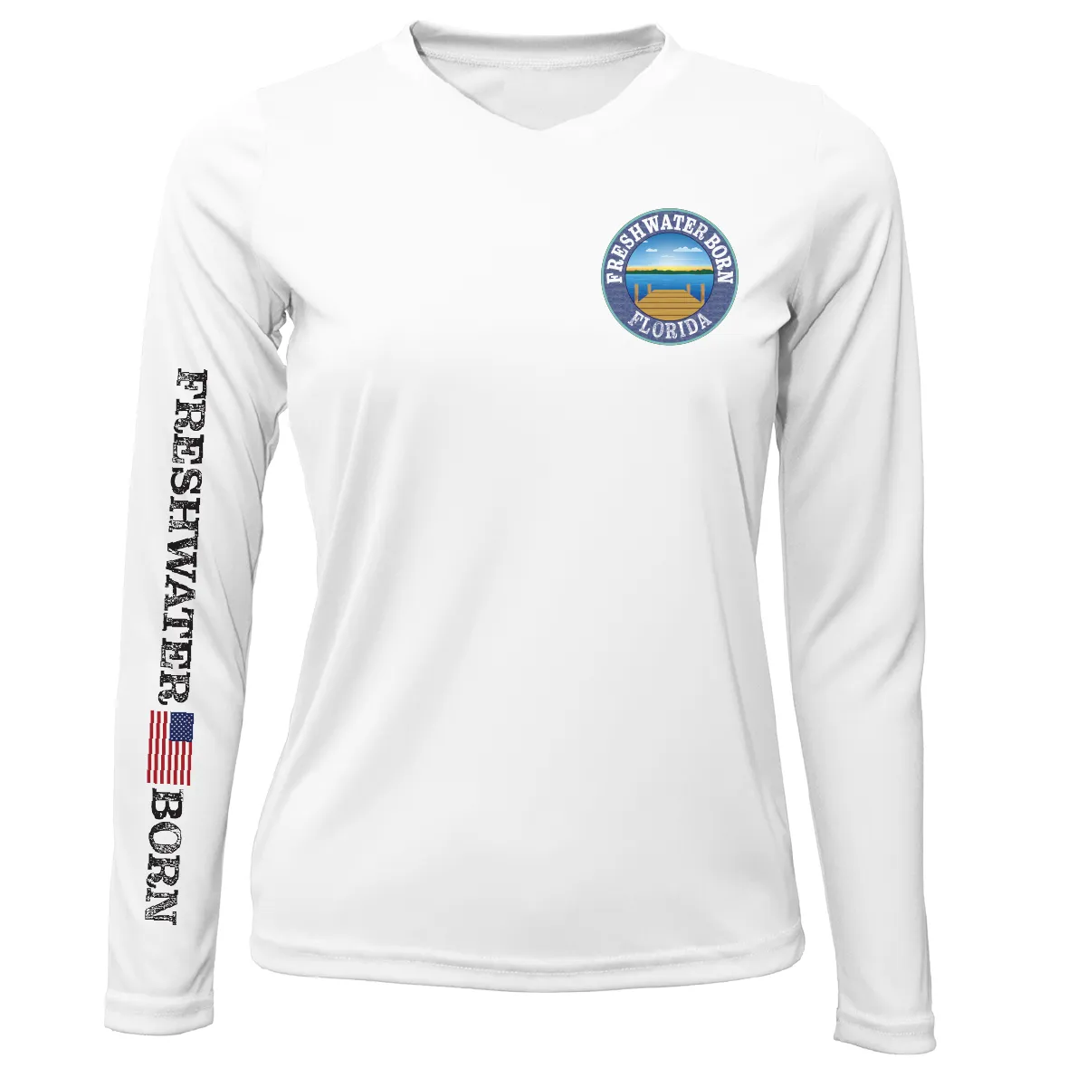 Florida Freshwater Born "Surrender The Booty" Women's Long Sleeve UPF 50  Dry-Fit Shirt