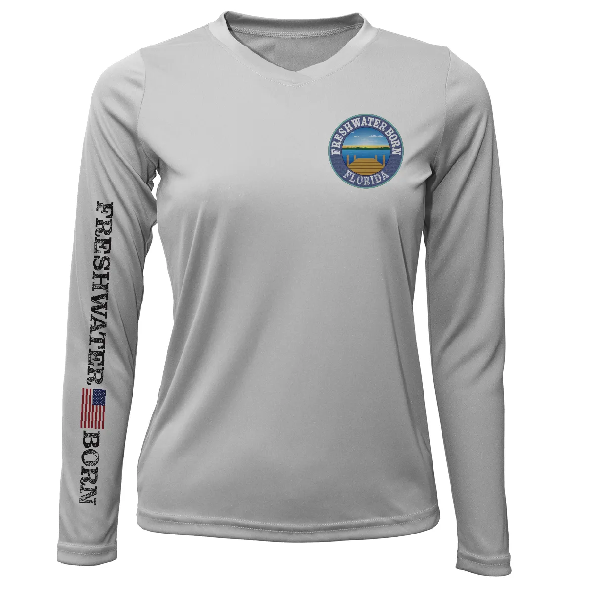 Florida Freshwater Born "Surrender The Booty" Women's Long Sleeve UPF 50  Dry-Fit Shirt