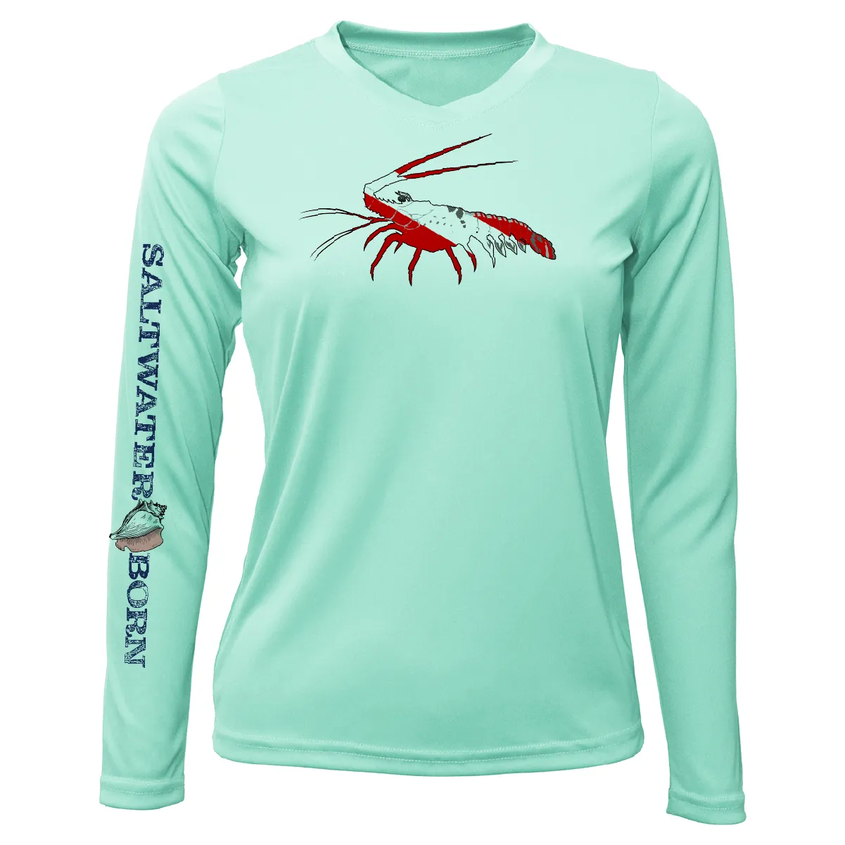 Florida Lobster Long Sleeve UPF 50  Dry-Fit Shirt