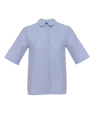Freshlions Sora blouse, light blue/white