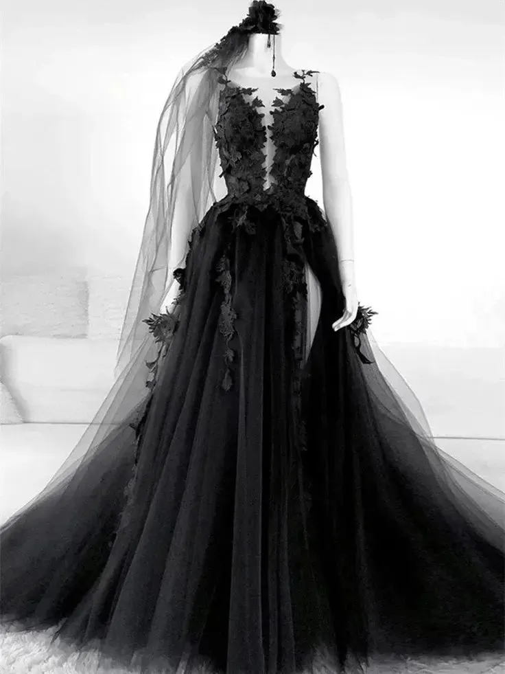 Front Slit Formal Prom Gowns