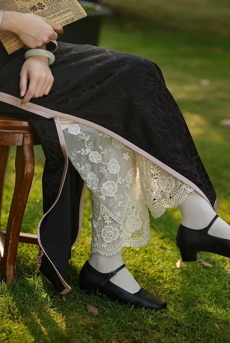Fu Li 福利 Cotton Lace Qipao Modesty Pants
