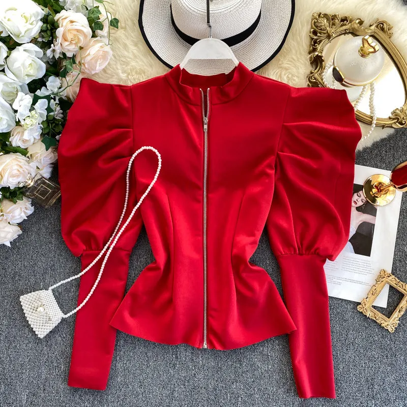 GV Puff Sleeve Fashion Blazer