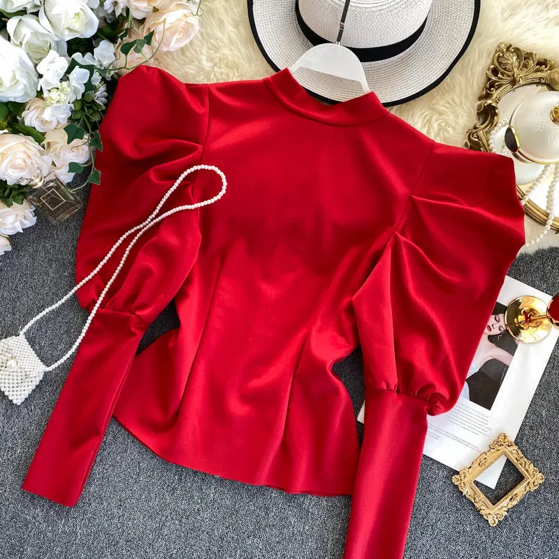 GV Puff Sleeve Fashion Blazer