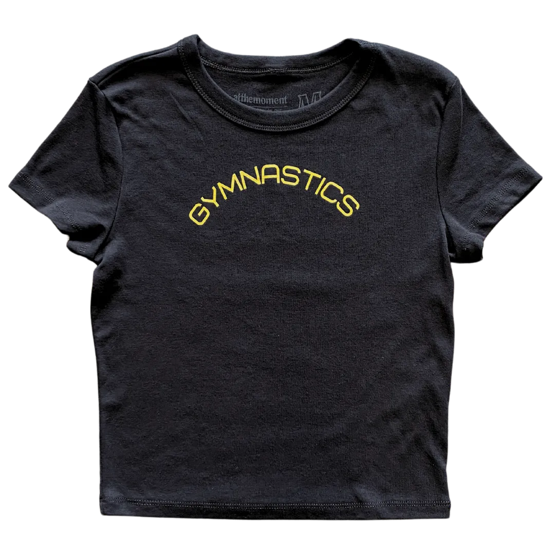 Gymnastics Text Women's Baby Rib