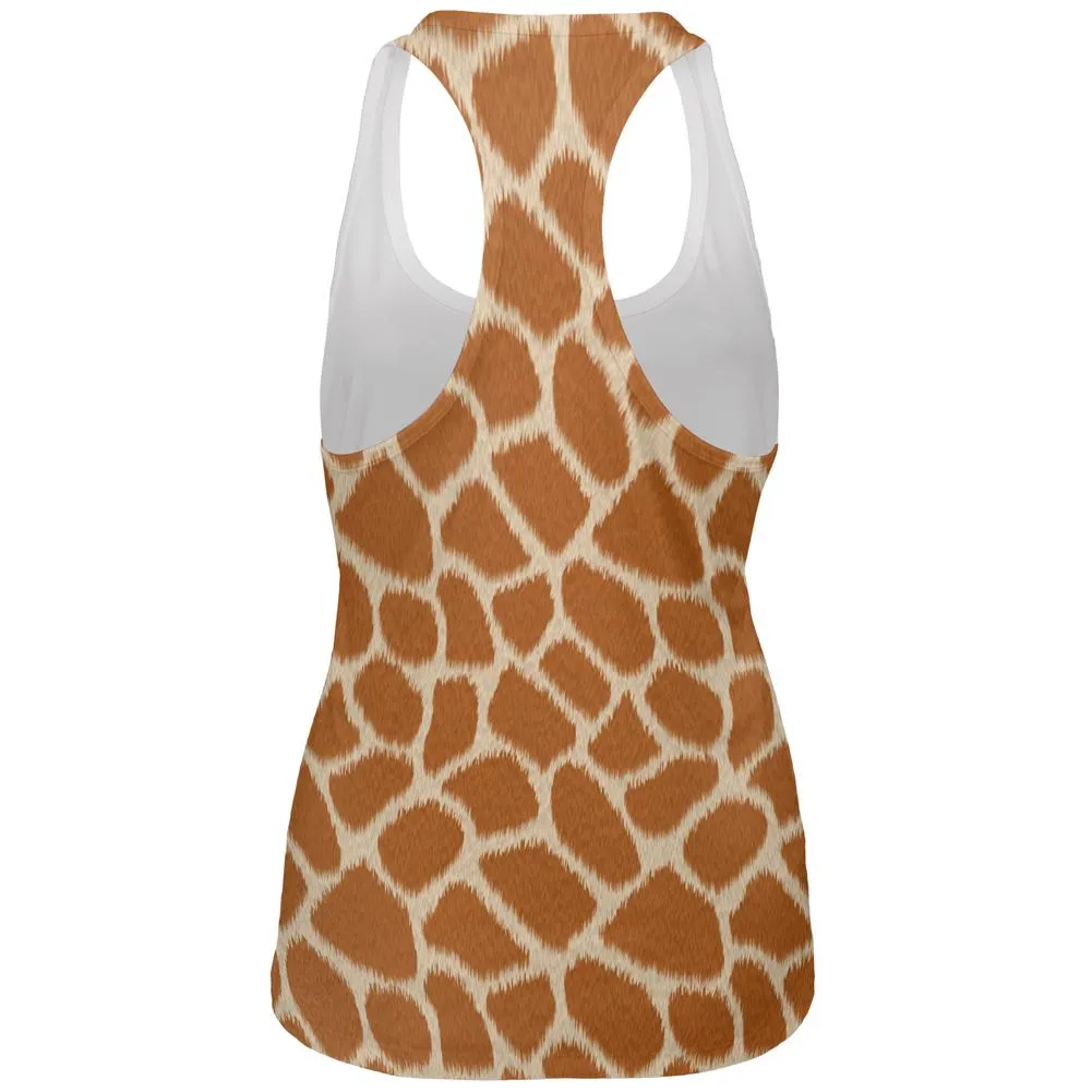 Halloween Giraffe Costume All Over Womens Work Out Tank Top