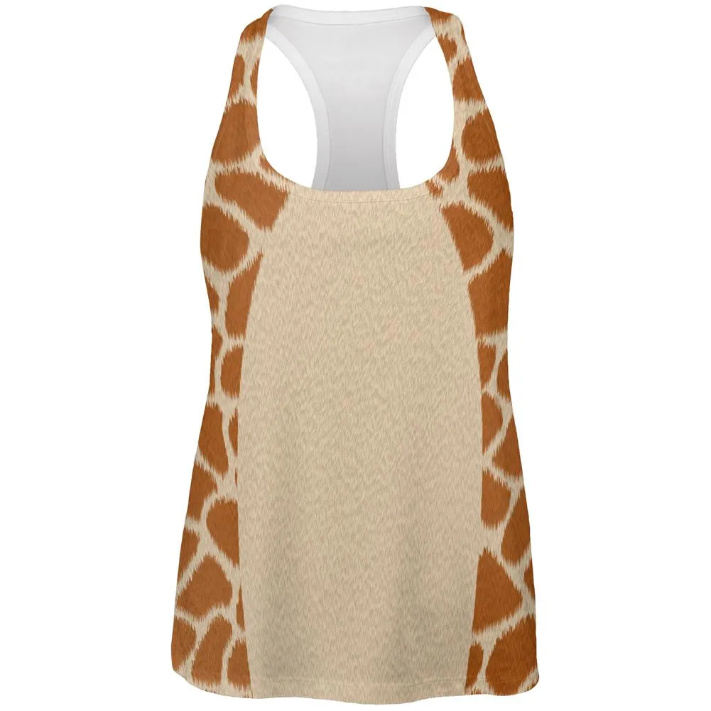 Halloween Giraffe Costume All Over Womens Work Out Tank Top
