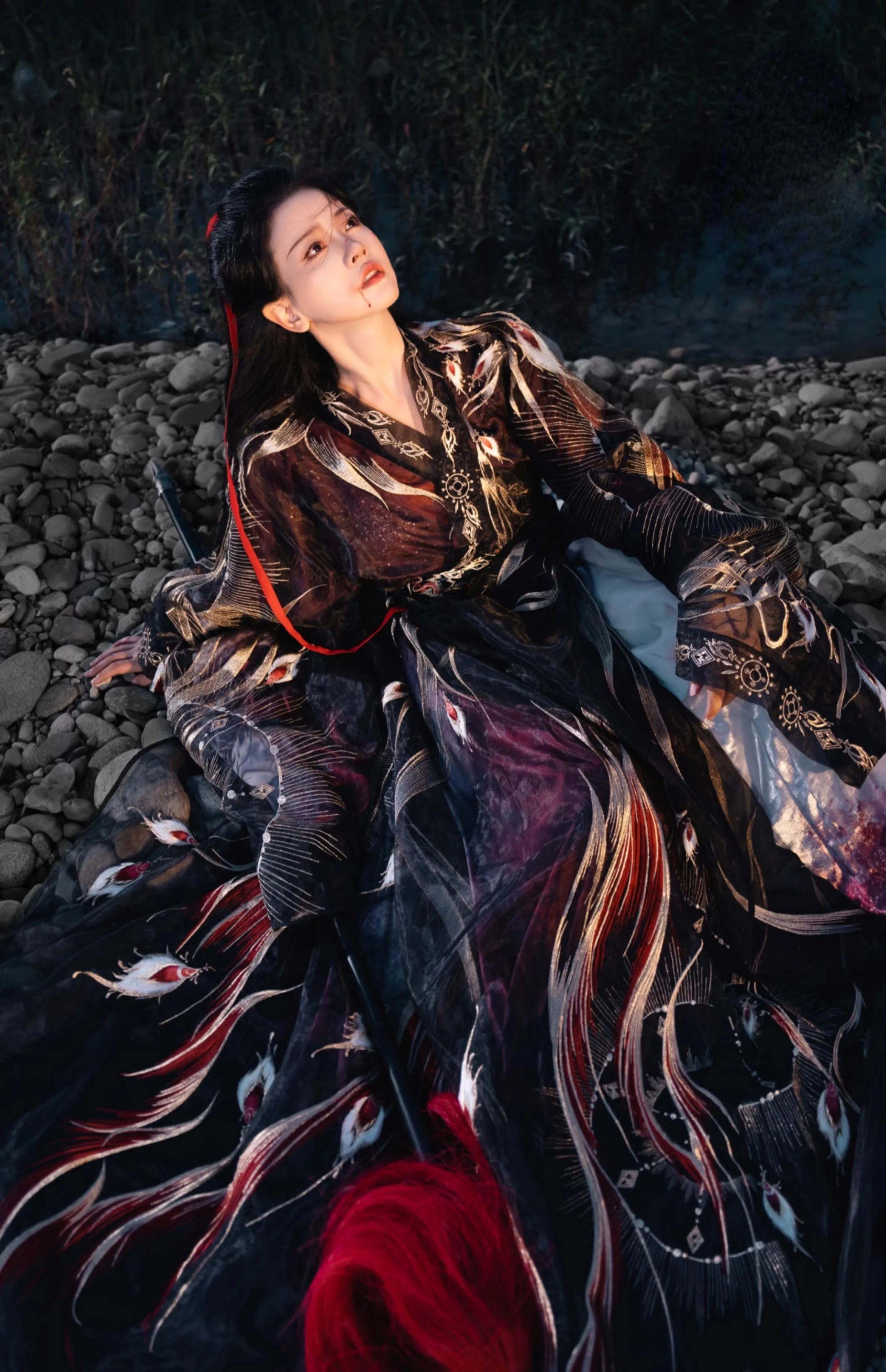 Hanfu Warring States Period Men's and Women's Robe Heavy Industry Suit