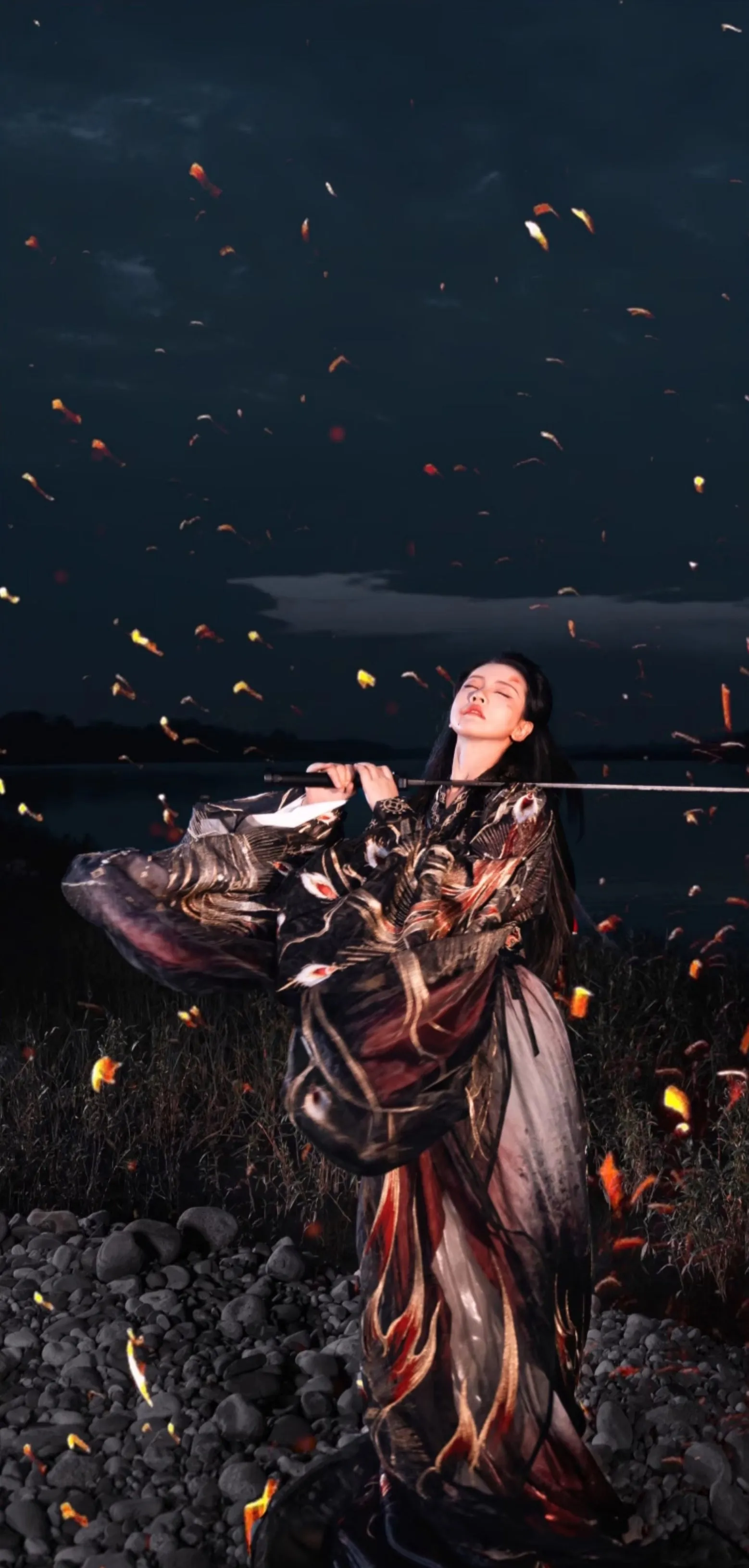 Hanfu Warring States Period Men's and Women's Robe Heavy Industry Suit