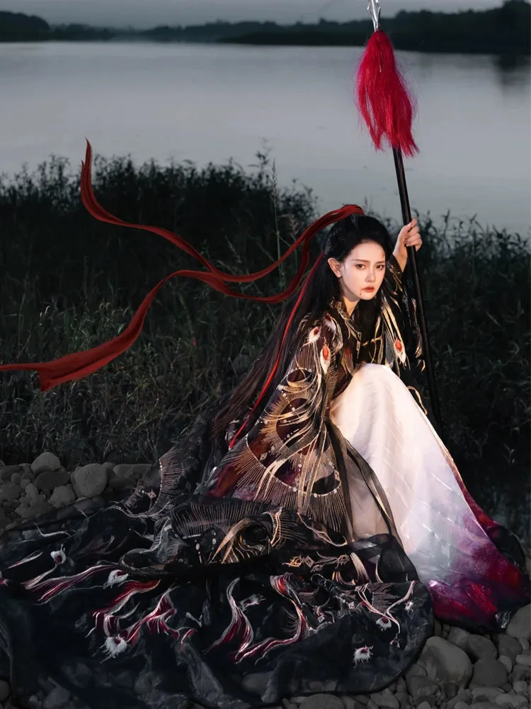 Hanfu Warring States Period Men's and Women's Robe Heavy Industry Suit