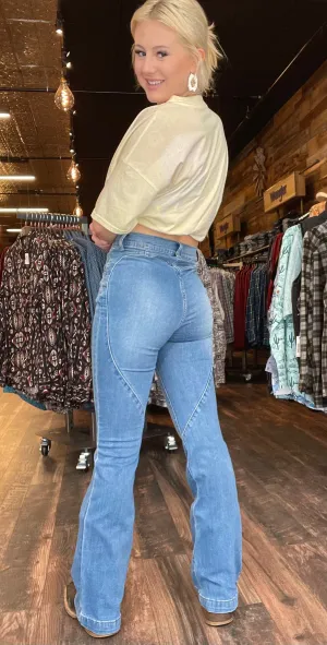 Harper Heart Flare Jeans