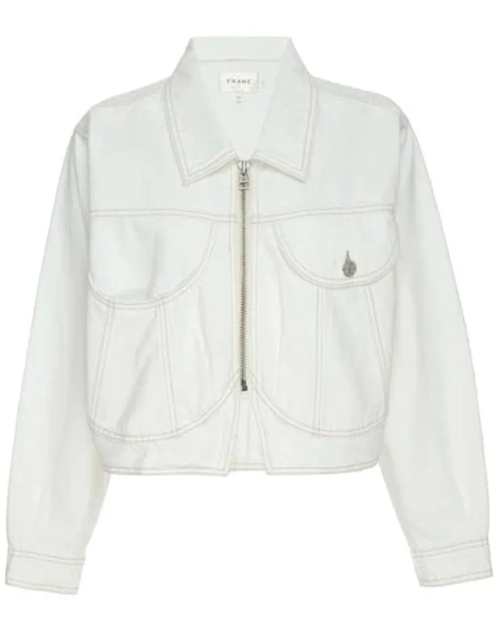 Heart Denim Jacket in Au Natural Clean
